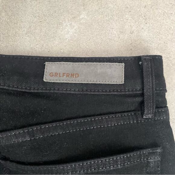 GRLFRND The Karolina Button Fly High Waist Black denim jeans 27 - Picture 4 of 7